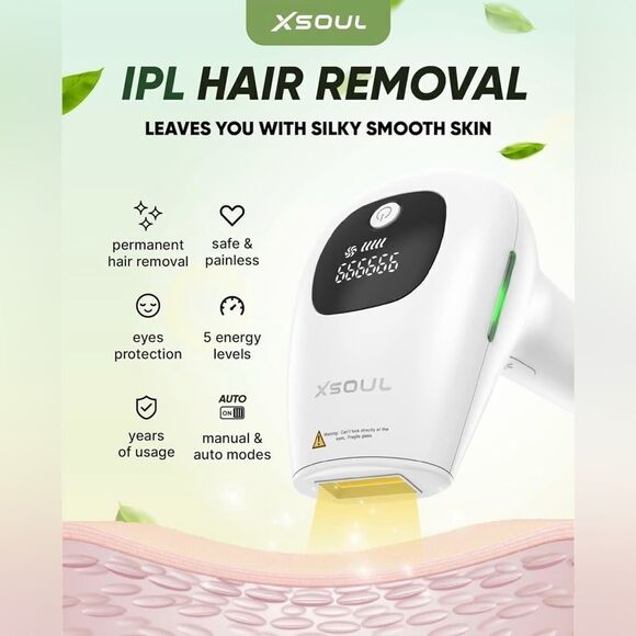 At-Home IPL Hair Removal For Men And Women Painless Hair Removal NIB - Picture 2 of 6